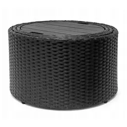 Садові меблі Outtec Round Lounge Chairs чорно-графітові - мініатюра 6