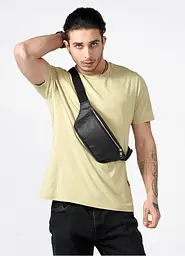 Поясна сумка бананка шкіряна Sambag Tirso PSSm чорний 30.5 х 14 см (81113001m) - мініатюра 5