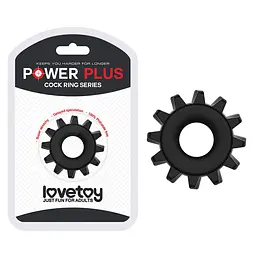 Ерекційне кільце Lovetoy Power Plus Cock Ring Series 4.5 см чорний - мініатюра 2