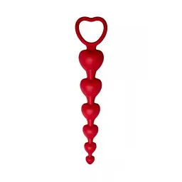 Анальний ланцюжок Loveshop Red 15.5 см - мініатюра 2