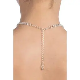 Кольє зі стразами Bijoux Pour Toi - Audrey Silver - мініатюра 2