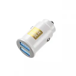 Автомобільний зарядний пристрій Luxe Cube 2USB 12W Білий (8886998698496)