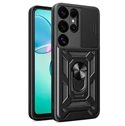 Чохол Primo Shockproof для Samsung Galaxy S26 Ultra (SM-S948) протиударний, з підставкою і шторкою камери Black - мініатюра 2