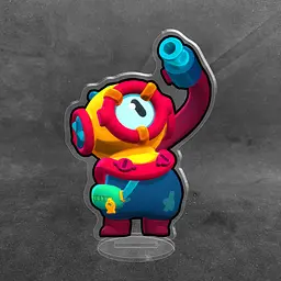 Акрилова колекційна фігурка Brawl Stars Отіс (1) 10 см - мініатюра 2