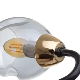 Бра Brille LK-718W/1 E14 BK+FG - мініатюра 4