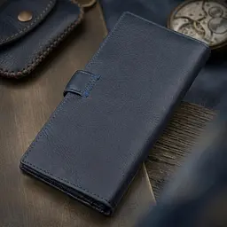 Чоловічий купюрник ST Leather 18365 (ST147) синій - мініатюра 3