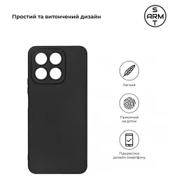 Чохол до мобільного телефона Armorstandart Matte Slim Fit Honor X8a Camera cover Black (ARM69397) - мініатюра 3