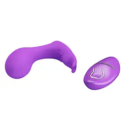 Вібростимулятор PRETTY LOVE Idabelle Purple, 12 vibration functions 12 pulse wave settings Wireless PRETTY LOVE BI-300052W 98567 - мініатюра 3