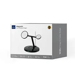 БЗП Wi-W032 Magnetic 4 in 1 Cableless Charger Black Wiwu teh0029899 - мініатюра 4