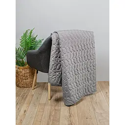 Покривало стьобане Home Line 160x210 см кавове (178203) - мініатюра 2
