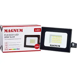 Прожектор Magnum FL12 ECO LED 20Вт slim 6500К IP65 (90022011) - мініатюра 4