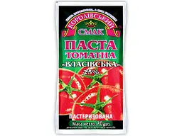 Томатна паста КОРОЛІВСЬКИЙ СМАК консервована 70г 25% Власівська соше