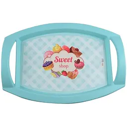 Таця для сервірування Violet House 0081 Terquoise, 32x44,5x8 см (0081 Terquoise 32*44,5*8 см) - мініатюра 2
