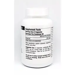 Вугілля Source Naturals 260 мг 100 капсул - мініатюра 2