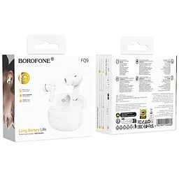 Бездротові TWS навушники Borofone FQ9 Peaceful White - мініатюра 2