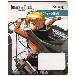 Зошит Kite Attack on Titan, 12 аркушів, клітинка (AT24-232) - мініатюра 9