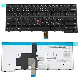 Клавіатура для ноутбука LENOVO (ThinkPad Edge: T431S, T440, T440P, T440S) rus, black, підсвічування клавіш