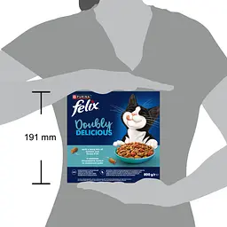 Сухий корм Felix Doubly Delicious для дорослих котів з лососем, океанічною рибою та буряком 800 г - мініатюра 5