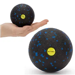 Масажний м'яч Actiget EPP 8 см ACT0095 Black/Blue - мініатюра 3