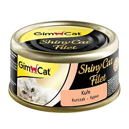 Вологий корм GimCat Shiny Cat Filet ДжимКет Шайні для кішок, курка, 70 г (арт.413808/412887)