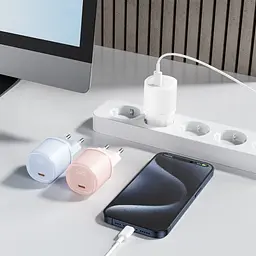 Мережевий зарядний пристрій XO L143(EU) PD20W Single USB-C Charger Синій - мініатюра 2