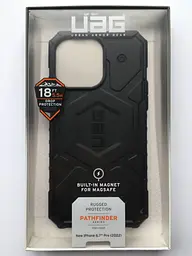 Оригінальний протиударний чохол UAG Pathfinder MagSafe для iPhone 14 Pro Max Black (114055114040) - мініатюра 6