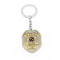 Брелок Обитель зла Resident Evil Raccoon Police Badge Logo RE 30.24 - мініатюра 2