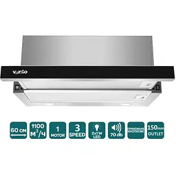 Витяжка Ventolux Garda 60 BG (1100) LED - мініатюра 7