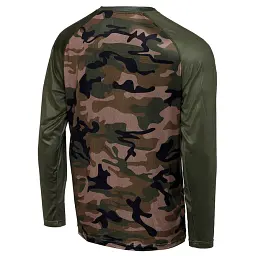 Реглан Prologic UV Camo Long Sleeve T-Shirt XXL Camo/Green - мініатюра 3