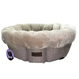 Лежак AnimAll Mary M Beige для собак бежевий 60×60×17 см