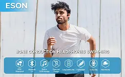 Водонепроникні кісткові навушники ESON X22 для плавання, бігу та спорту з 32 ГБ пам'яті, MP3-плеєром та Bluetooth 5.4 - мініатюра 9