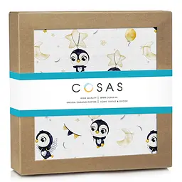 Пелюшка муслінова 80x100 Penguins COSAS (4822052263457)