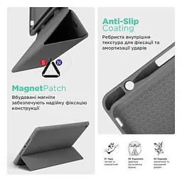 Чохол до планшета Armorstandart Smart Fold Pen Apple iPad Air 13 (2024) Dark Grey (ARM78134) - мініатюра 7