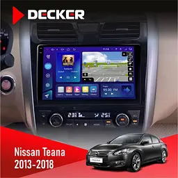 Штатна магнітола Nissan Teana 2013-2018 Decker D10-009 4x64, DSP, 4G, 2k Decker (НФ-00008349)