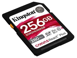Карта пам'яті Kingston Canvas React Plus SDXC UHS-II U3 V60 Class 10 256 GB (SDR2V6/256GB) - мініатюра 2