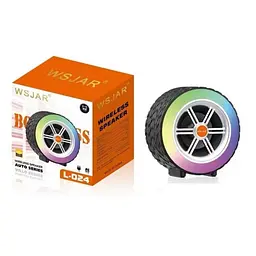 Портативна бездротова Bluetooth колонка WSJAR L-024 Компактна колонка з підсвічуванням та унікальним дизайном - мініатюра 2
