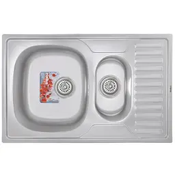 Кухонна мийка Haiba 78x50 Armonia satin HB0650, Нержавіюча сталь