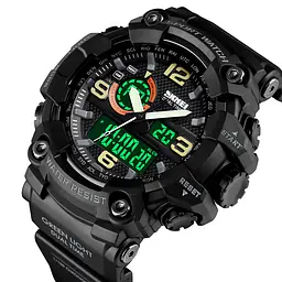 Наручний годинник чоловічий 1520BK All Black. Skmei acs0030704 - мініатюра 2