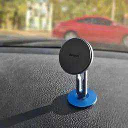 Тримач в машину Baseus Hollow Magnetic Car Mount Vertical Type срібний (28272) - мініатюра 3