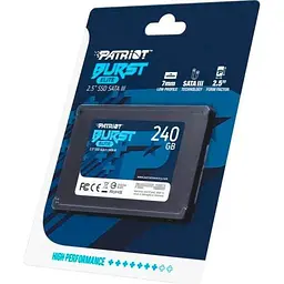 SSD накопичувач Patriot Burst Elite 240GB (PBE240GS25SSDR) [119379] - мініатюра 5