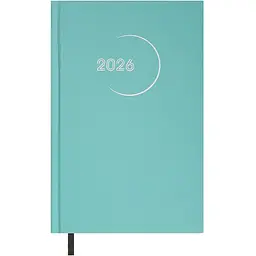 Щоденник датований Buromax Madam 2026 A5 бумвініл бірюзовий (BM.21170-06)