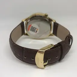 Чоловічий кварцовий годинник Skmei 1581 Prestige коричневі з золотим - мініатюра 5