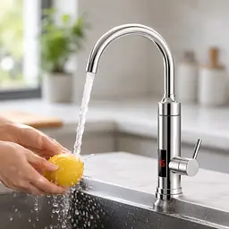 Водонагрівач Delimano WATER HEATER RX-016 з LCD-екраном / Водонагрівач підключення знизу