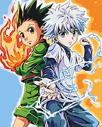 Картина за номерами Хантер х Хантер Гон та Кіллуа Hunter × Hunter Gon Killua 40х50 см PN HH GK