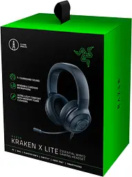 Гарнітура Razer Kraken X Lite Чорний (RZ04-02950100-R381) - мініатюра 3