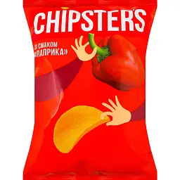 Чипси Chipster's картопляні зі смаком паприка 100 г
