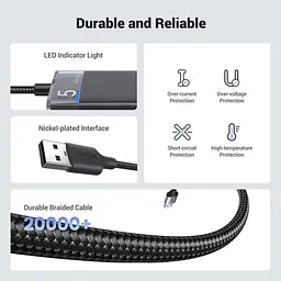 USB хаб Ugreen USB - 4x USB 3.0 + Type-C Додаткове живлення 10W (5V/2A) 0.2м 5 в 1 5 Гбіт/с USB-A Концентратор Док-станція HUB (15548) - мініатюра 6