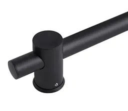 Душова стійка Qtap з тримачем універсальна Lepit, Matt Black, 665 мм, прямокутна QTLEP82103OB - мініатюра 2