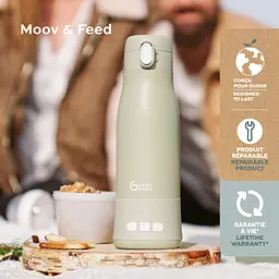 Термос підігрівач для сумішей Babymoov Moov & Feed бездротовий зелений - мініатюра 7