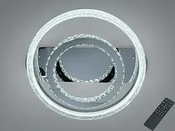 Стельова LED люстра Diasha 8811/600+400A хром 120 Вт кришталь пульт